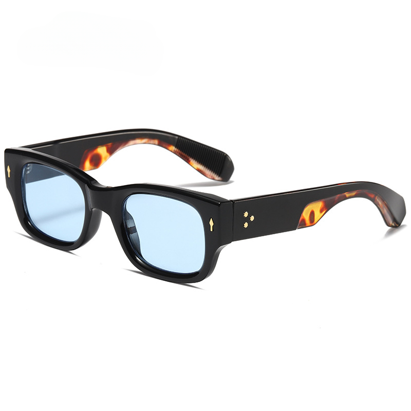 Gafas de sol de PC de espejo ancho de marco estrecho al por mayor